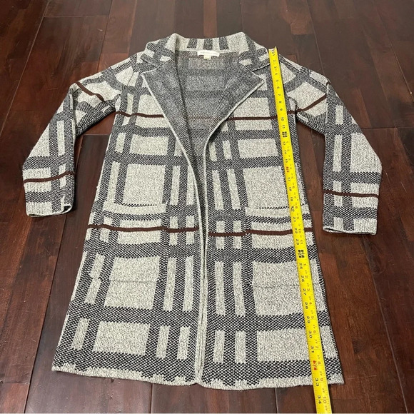 Monteau Los Angeles Sweater Coat Women’s Small Gray And Black Cardigan - Picture 5 of 7